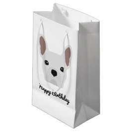 Cute White French Bulldog Birthday Klein Cadeauzakje