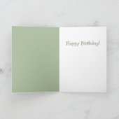 Cute White Goose Birthday Kaart (Binnen)