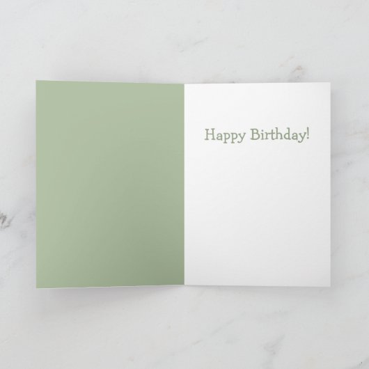 Cute White Goose Birthday Kaart (Binnen)