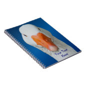 Cute White Goose Personalized Notitieboek (Rechterzijde)