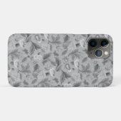 Cute white grijs achtergrondontwerp Case-Mate iPhone case (Achterkant (horizontaal))