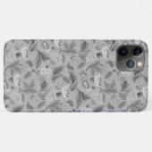 Cute white grijs achtergrondontwerp Case-Mate iPhone case (Achterkant (horizontaal))