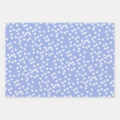 Cute White Hearts, Stars & Polkadots - Lavender Inpakpapier Vel (Voorkant 2)