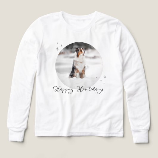 Cute White Kids Long Sleeve T-Shirt with Custom De (Voorkant)