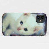 Cute white kitten case (Achterkant (horizontaal))