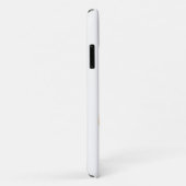 Cute White Kitten on Moon iPhone / iPad case (Achterkant/rechts)