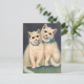 Cute White Kittens Briefkaart (Staand voorkant)