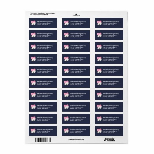 Cute White Kitty Cat Slaping Etiket (Full Sheet)