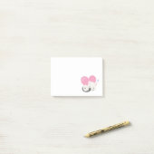 Cute White Kitty Cat Slaping Post-it® Notes (Op bureau)