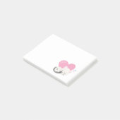 Cute White Kitty Cat Slaping Post-it® Notes (Schuin)