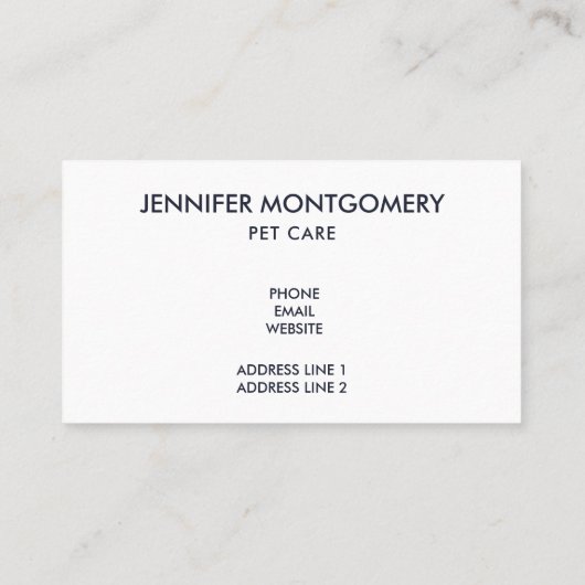 Cute White Kitty Cat Slaping Visitekaartje (Achterkant)