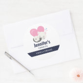 Cute White Kitty Cat Sleeping Candle / Soap Ronde Sticker (Envelop)