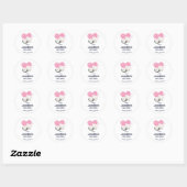 Cute White Kitty Cat Sleeping Kitchen Ronde Sticker (Vel)