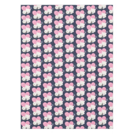 Cute White Kitty Cat Sleeping Patroon Tafelkleed