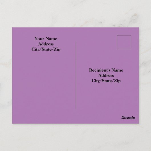 Cute White Labrador Dog Lazy Moederdag Lavender Briefkaart (Achterkant)