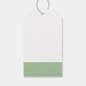 Cute White Lamb in bloemen Hartelijk dank Cadeaulabel (Achterkant)