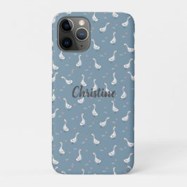 Cute White Pekin Duck Pattern Case-Mate iPhone Case