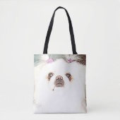 Cute White Pekingese Dog Tas (Voorkant)
