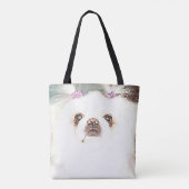 Cute White Pekingese Dog Tas (Achterkant)