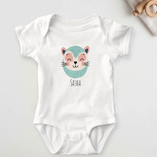 Cute White Personalized Baby Bodysuit – Adorable