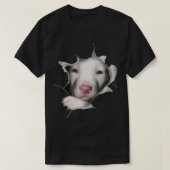 Cute White Pitbull Face Inside Me beagle lover T-shirt (Design voorkant)