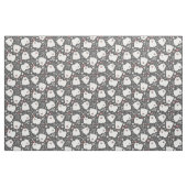 Cute White Pommeren Dogs Pattern met Hearts Stof (Fat Quarter)