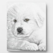 Cute White Puppy Fotoplaat (Voorkant)