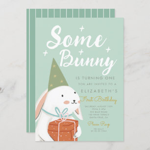 Cute White Rabbit Er is nog wat Bunny's die een da Kaart