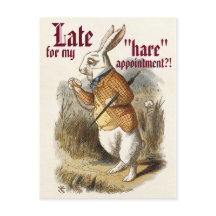 Cute  White Rabbit "Hare" Hair Salon