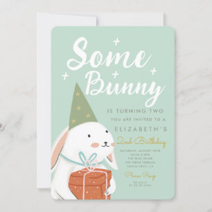 Cute White Rabbit What Bunny is de tweede dag Kaart