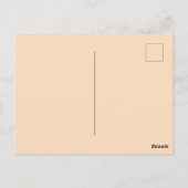 Cute White Rabbit Wonderland Whimsical Timekeeper Briefkaart (Achterkant)