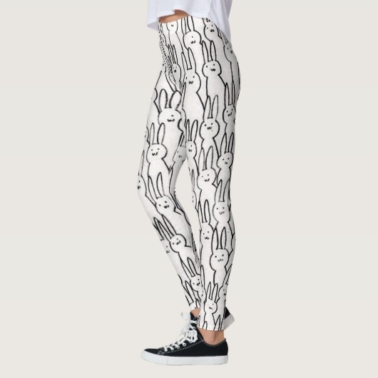 Cute White Rabbits Leggings (Links)