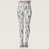 Cute White Rabbits Leggings (Voorkant)