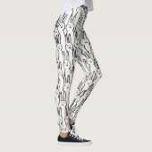 Cute White Rabbits Leggings (Rechts)