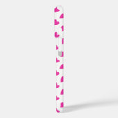 Cute white red hearts patterns Case-Mate iPhone case (Achterkant / Links)