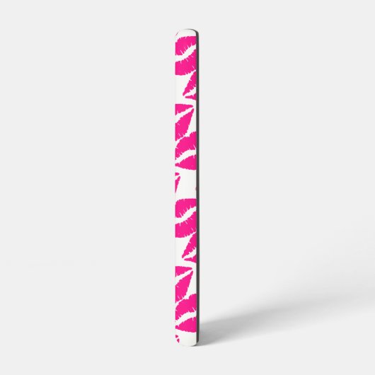 Cute white roze kissons Hoesje-Mate stropdas Samsung Galaxy Hoesje (Linkerkant)