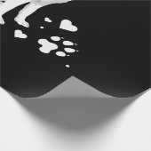 Cute White Siberian Husky - Sweet White Snow Dog Cadeaupapier (Hoek)