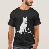 Cute White Siberian Husky Sweet White Snow Dog Ta T-shirt (Voorkant)