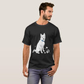 Cute White Siberian Husky Sweet White Snow Dog Ta T-shirt (Voorkant volledig)