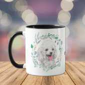 Cute White Speelgoed Poodle Wreatcoffee Mok