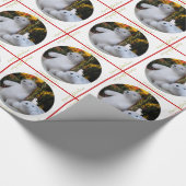 Cute White Teddy bears kerstpapier Cadeaupapier (Hoek)