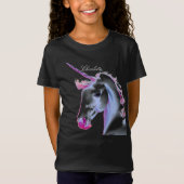 Cute White Unicorn AI Designer T-Shirt (Voorkant)