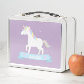 Cute White Unicorn Girls, gepersonaliseerd (In situ)