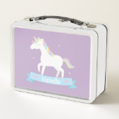 Cute White Unicorn Girls, gepersonaliseerd (Achterkant)