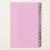Cute White Unicorn met roze en blauwe mane Notitieboek (Achterkant)