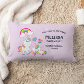 Cute White Unicorns Magical Mama & Baby Birth Kussen (Deken)