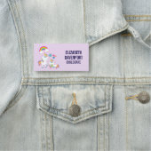 Cute White Unicorns Magical Mama & Baby Naamplaatje (In situ)