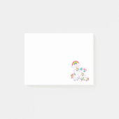 Cute White Unicorns Magical Mama & Baby Post-it® Notes (Voorkant)