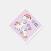 Cute White Unicorns Magical Mama & Baby Servet (Hoek)