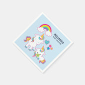 Cute White Unicorns Magical Mama & Baby Servet (Hoek)